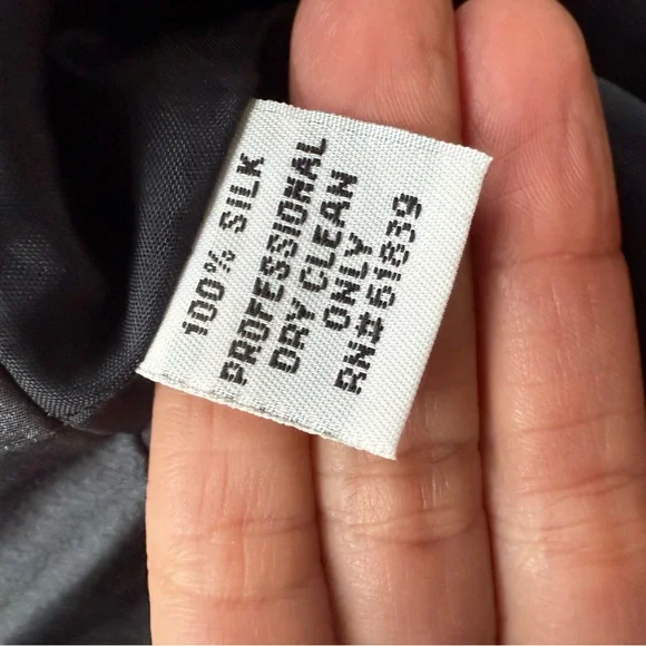 Rickie Freeman Teri John Silk Bead Embellished Silvery Blue Sleeveless Gown 12 - Picture 12 of 12